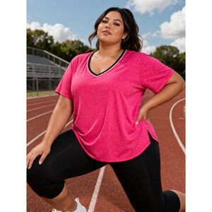 Made For Life Active Athleisure Sporty Fitness Loungewear Active Top Plus Size3X